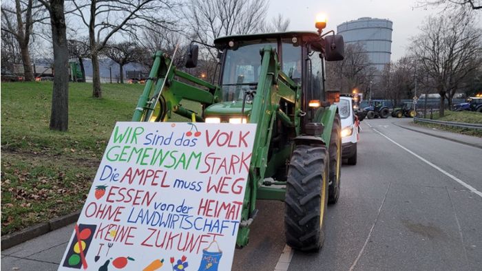 Bauernprotest in Stuttgart: Alle Entwicklungen zum Nachlesen im Liveblog