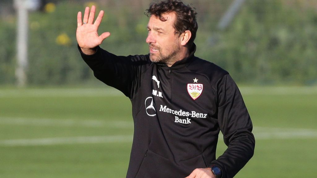 Trainingslager des VfB Stuttgart in La Manga: Darauf schwört  Trainer Markus Weinzierl seine Jungs ein