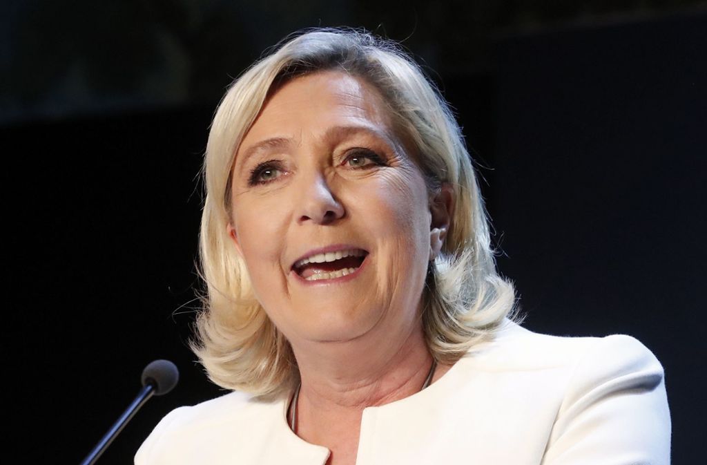 Marine Le Pen kann mit dem Ergebnis der Europawahl zufrieden sein. Foto: AP