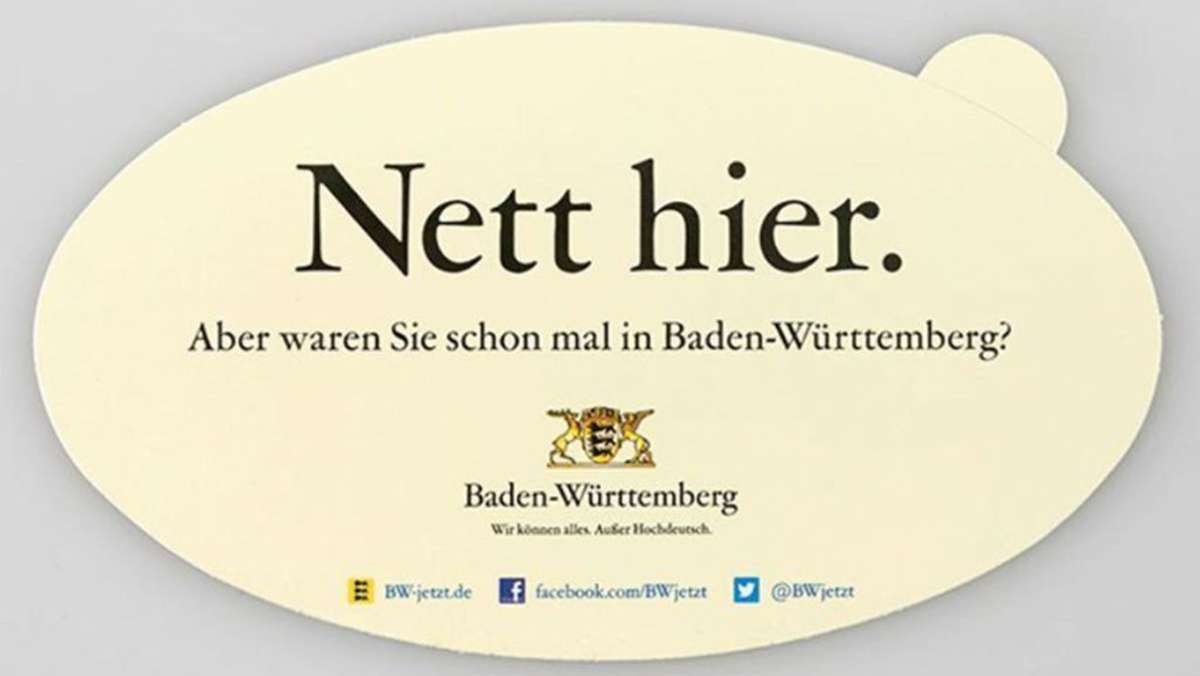 Kampagne für Baden-Württemberg: Schleswig-Holstein kontert „Nett hier“-Aufkleber