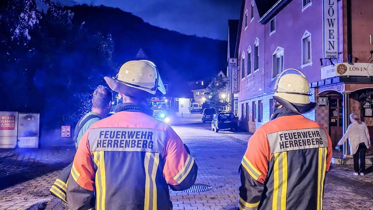 Unwetter in Herrenberg: Starkregen und Sturmböen wüten in der Gäustadt