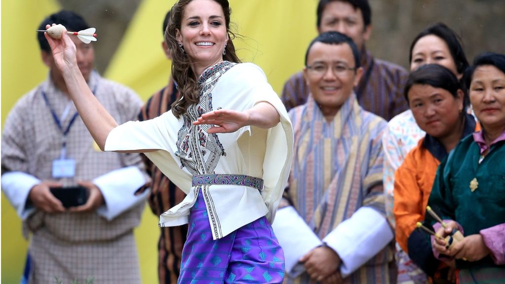 „Royals“ besuchen Indien: Kate in indischer Farbenpracht