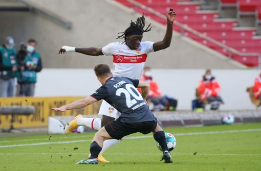 Tanguy Coulibaly und der VfB Stuttgart haben sich einen Heimsieg gegen Bremen erarbeitet. Foto: Pressefoto Baumann