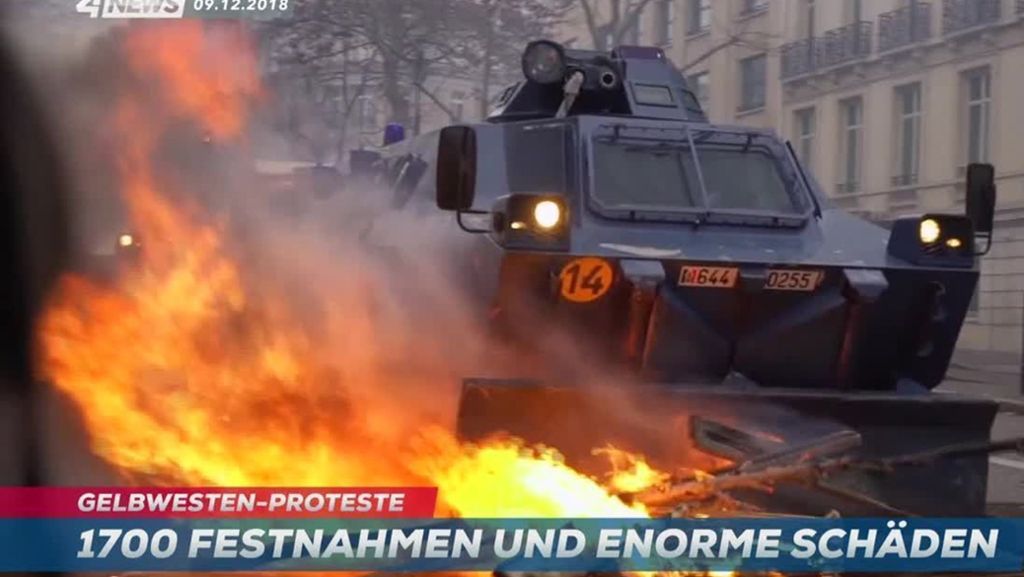 „Gelbwesten“-Proteste verwüsten Paris: Paris nach Ausschreitungen im Ausnahmezustand