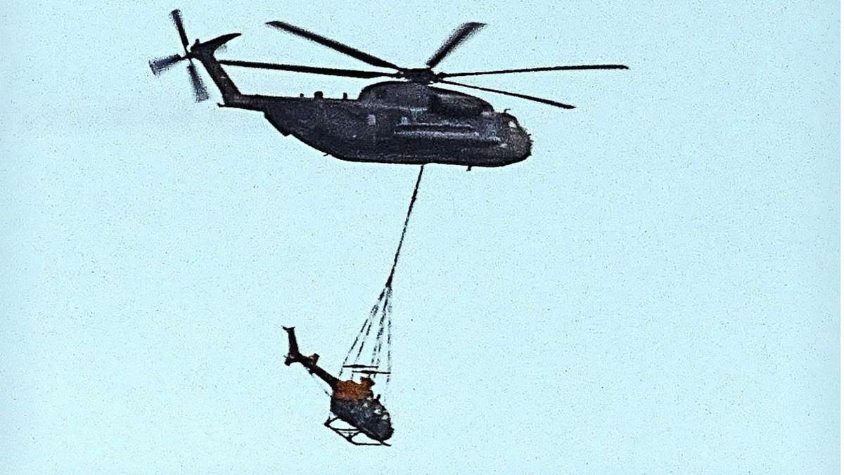 Hubschrauber über Backnang: Das steckt hinter dem abgehobenen Abschleppdienst