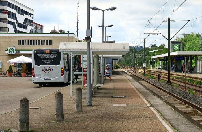 Lärmschutz am Leonberger Bahnhof: Der Bahnhof soll offen bleiben