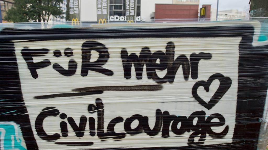 Zivilcourage in Stuttgart: Was man nicht tun sollte: Nichts!