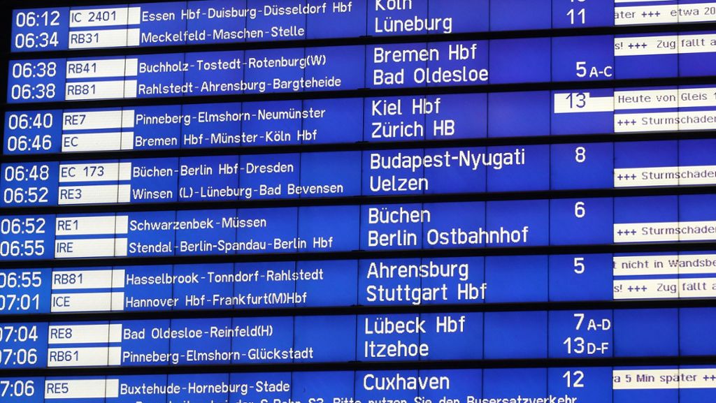 Gewittertief Oriana: Zugstrecke Hannover-Wolfsburg noch gesperrt