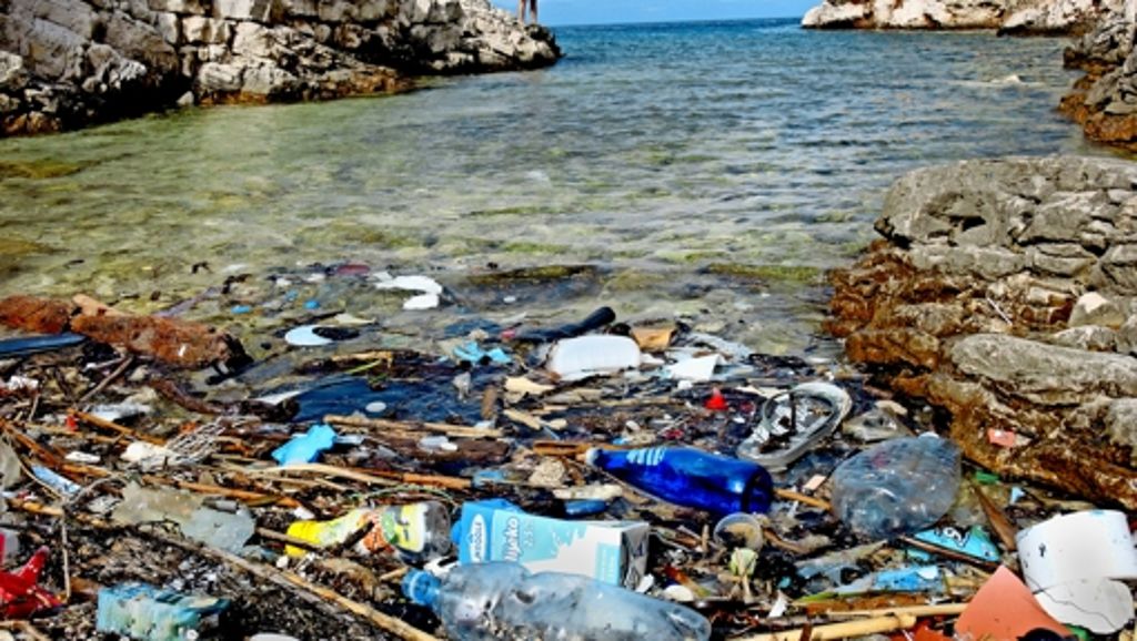 Plastikabfall an er kroatischen Küste: Müll aus dem Meer