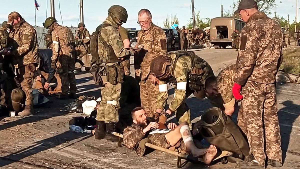 Kampf um Mariupol: Soldaten aus Stahlwerk in Gefangenschaft