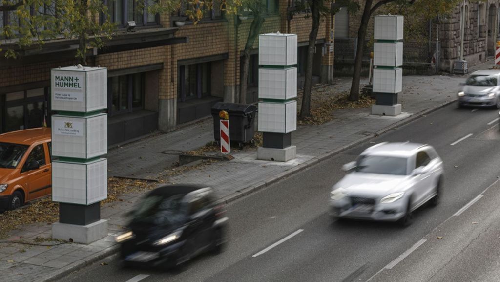 Ludwigsburg kämpft gegen Fahrverbote: Umwelthilfe: Luftfiltersäulen zeugen von Verzweiflung