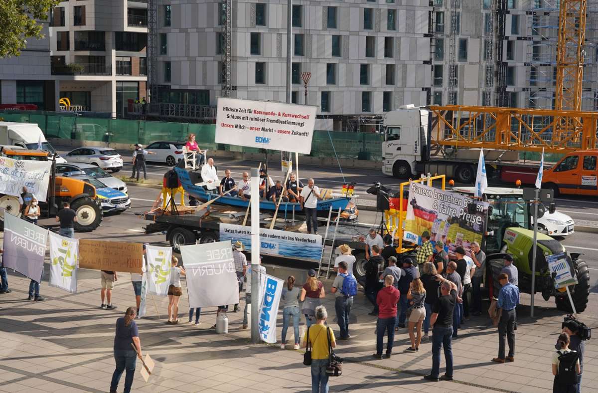Die Demo fand in der Heilbronner Straße statt.