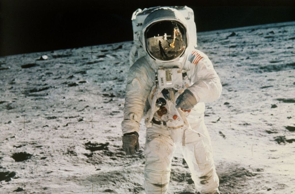 21. Juli 1969: „Der Adler ist gelandet“, sagt Neil Armstrong nach dem Aufsetzen der Mondlandefähre „Eagle“.