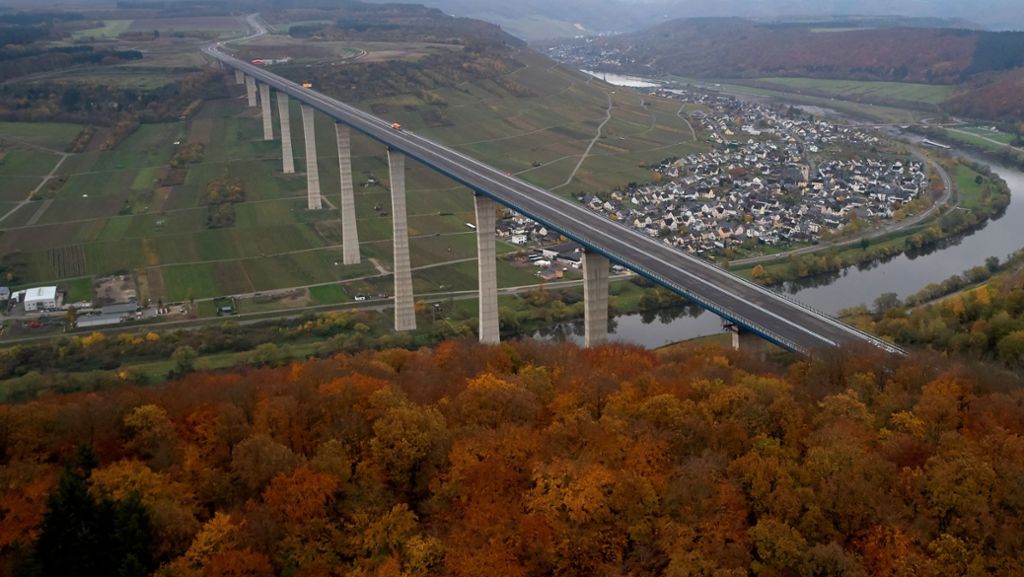 Hochmoselbrücke in Rheinland-Pfalz: Zweithöchste Brücke Deutschlands ist fertig