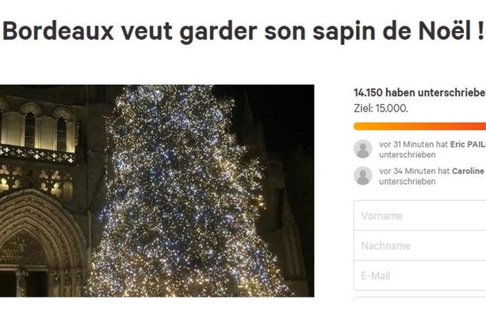 In Bordeaux stellt sich die Weihnachtsbaum-Frage