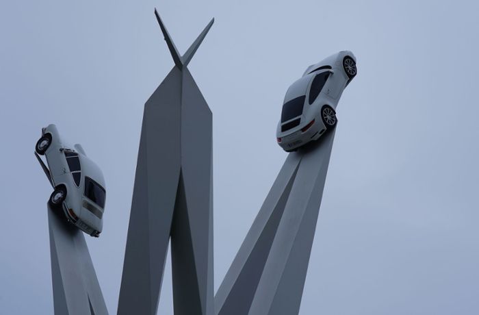 Warum ein Porsche auf der Skulptur fehlt