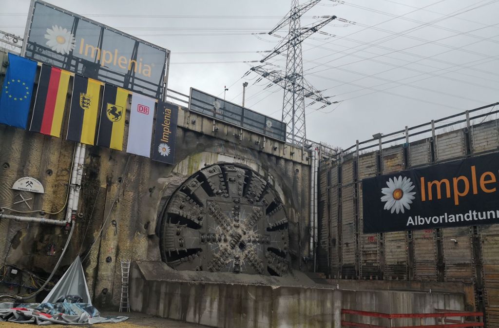 Der mehr als acht Kilometer lange Albvorlandtunnel gehört künftig zu den zehn längsten Eisenbahntunneln in Deutschland.