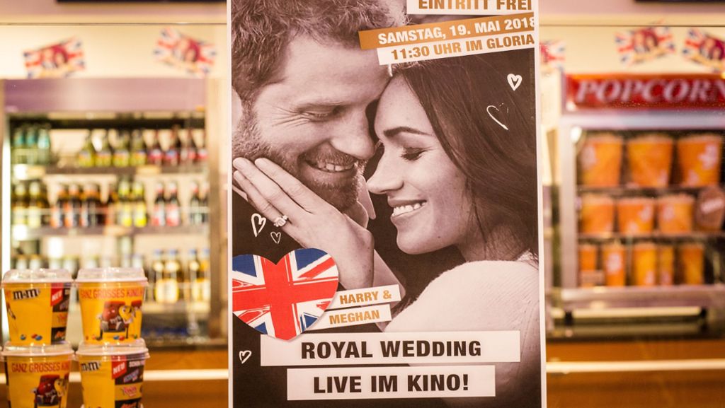 Gloria-Kino in Stuttgart: Royals-Fans schauen Hochzeit von Meghan und Harry
