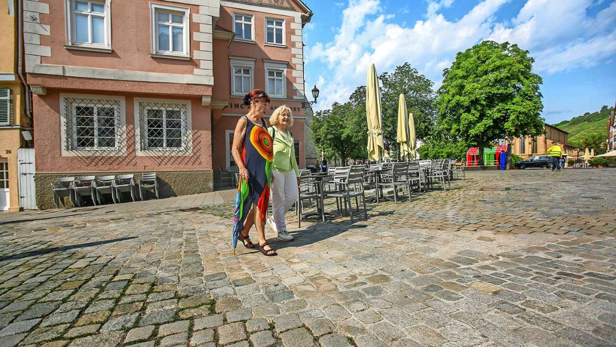 Kopfsteinpflaster in der Esslinger Altstadt: Stadt nähert sich schrittweise der Barrierefreiheit