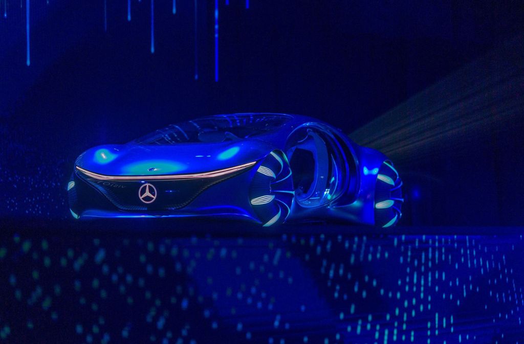 Das aus nachhaltigen Materialien gebaute Auto orientiert sich optisch stark an „Pandora“, der Welt, in der der Film „Avatar“ spielt.