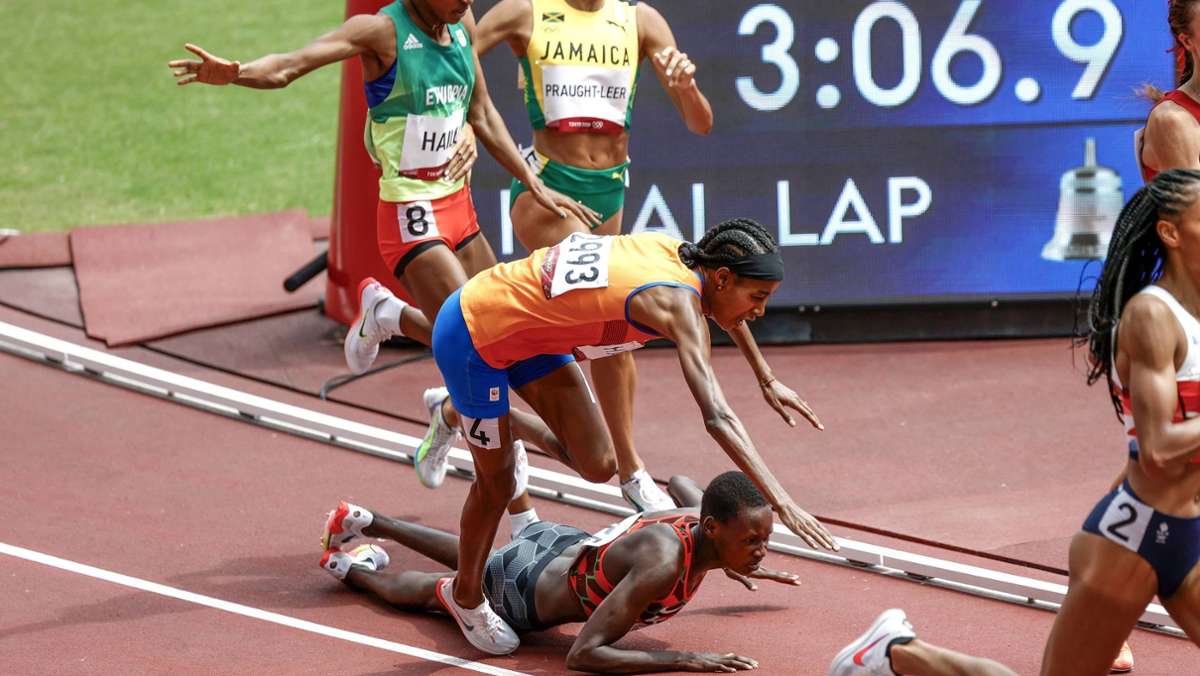 Sifan Hassan bei Olympia 2021: Goldfavoritin über 1500 Meter stürzt – und  gewinnt trotzdem