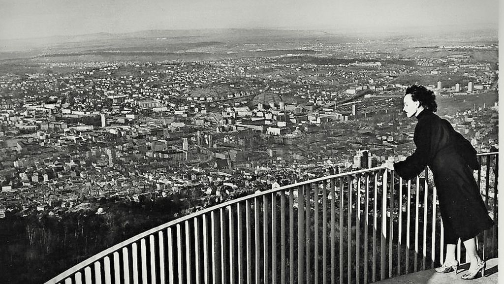 Stuttgart-Album zu Aussichtsplätzen: So niedrig war  einst das Geländer des Fernsehturms