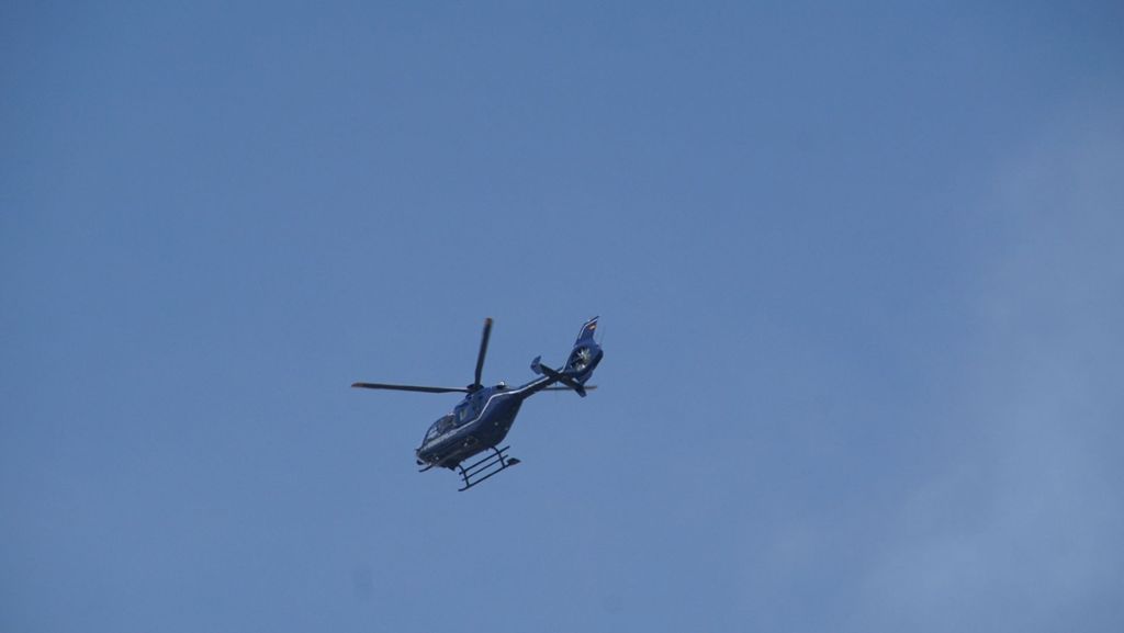 Abtsgmünd: Polizei sucht mit Hubschrauber nach Vermisstem