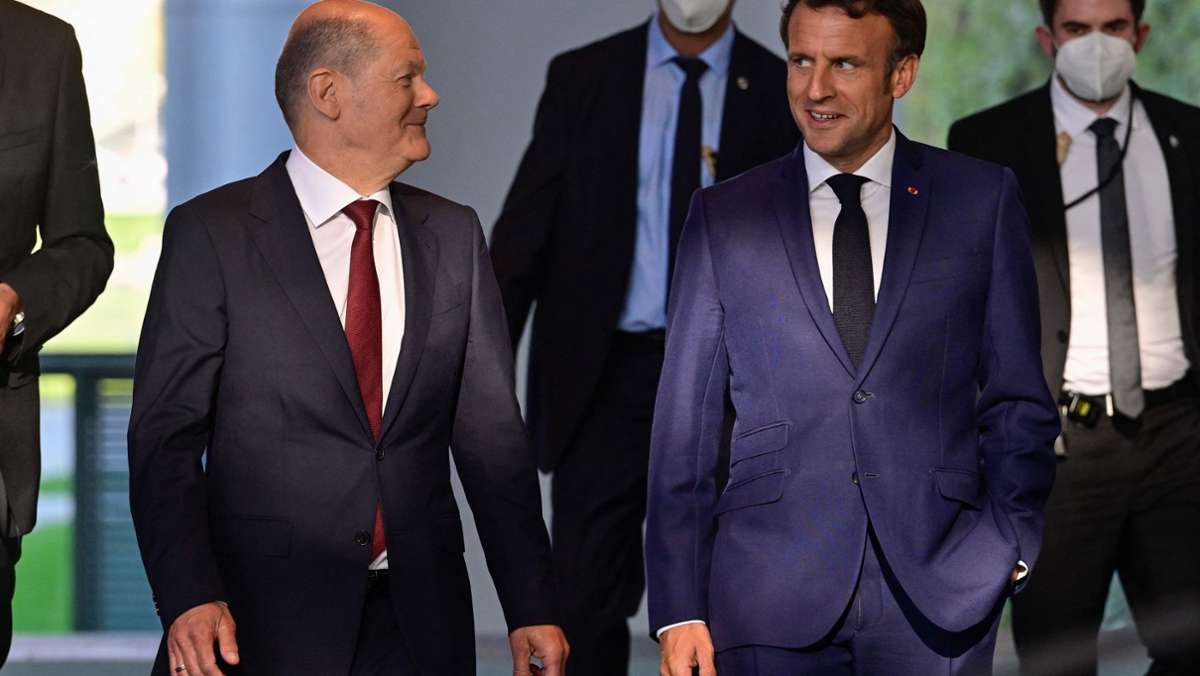Emmanuel Macron in Berlin: Scholz: Deutsch-französische Freundschaft wichtiger denn je