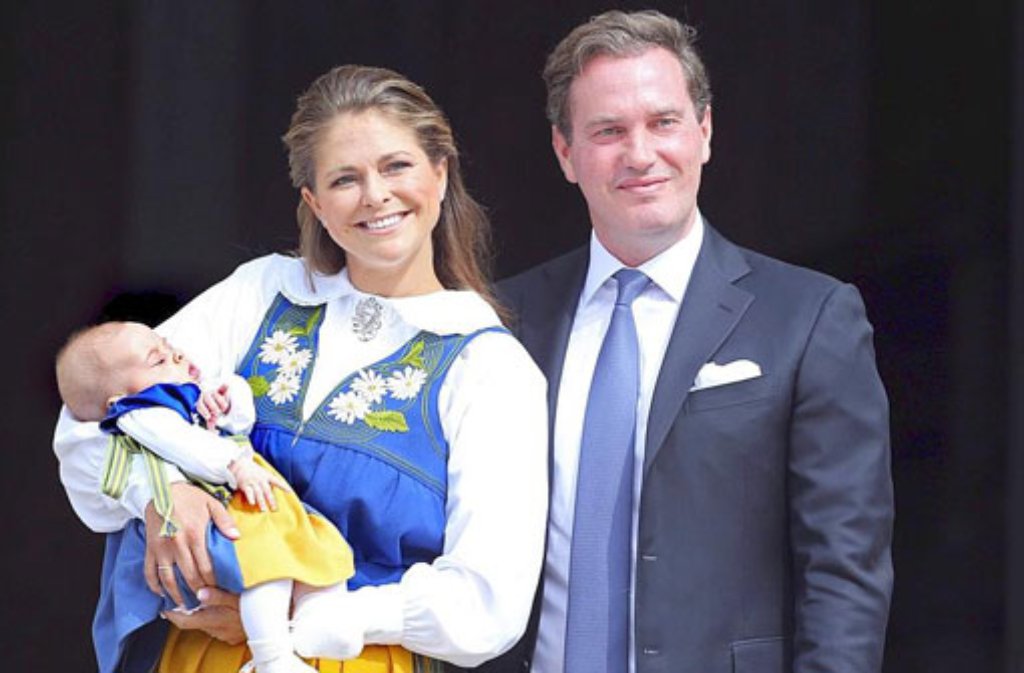 Madeleine, Chris ONeill und Leonore am schwedischen Nationalfeiertag