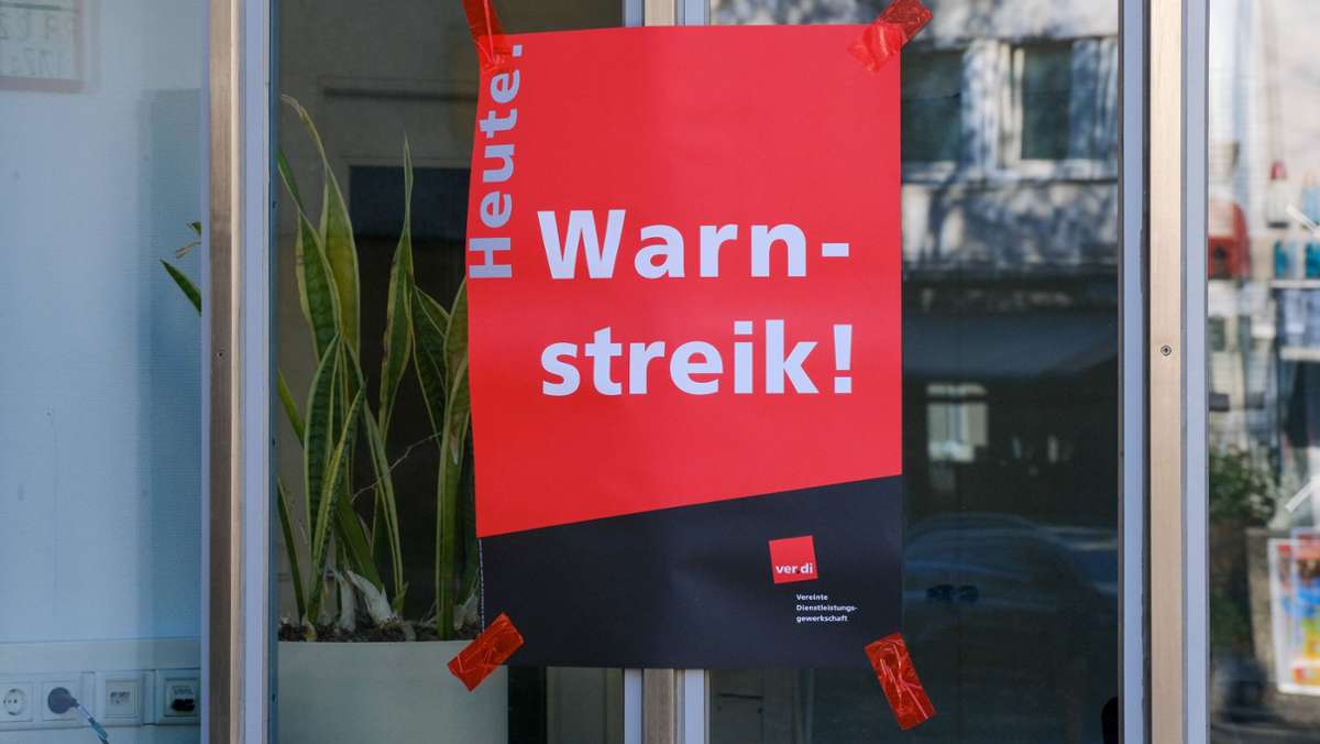 Warnstreik in Baden-Württemberg: 400 Beschäftigte legen die Arbeit nieder