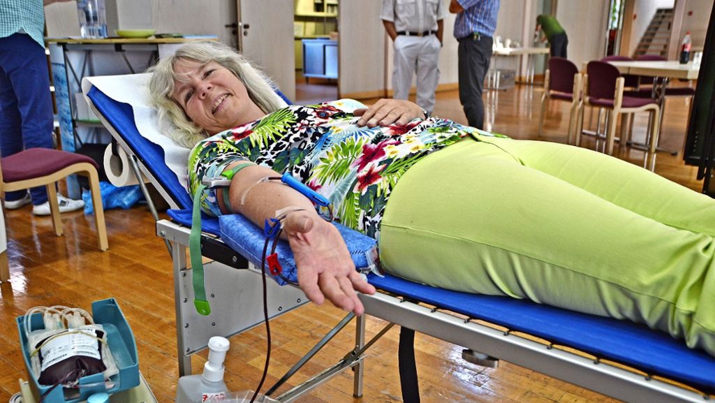 Blutspender in Musberg: Ein halber Liter Blut  für ein neues Leben