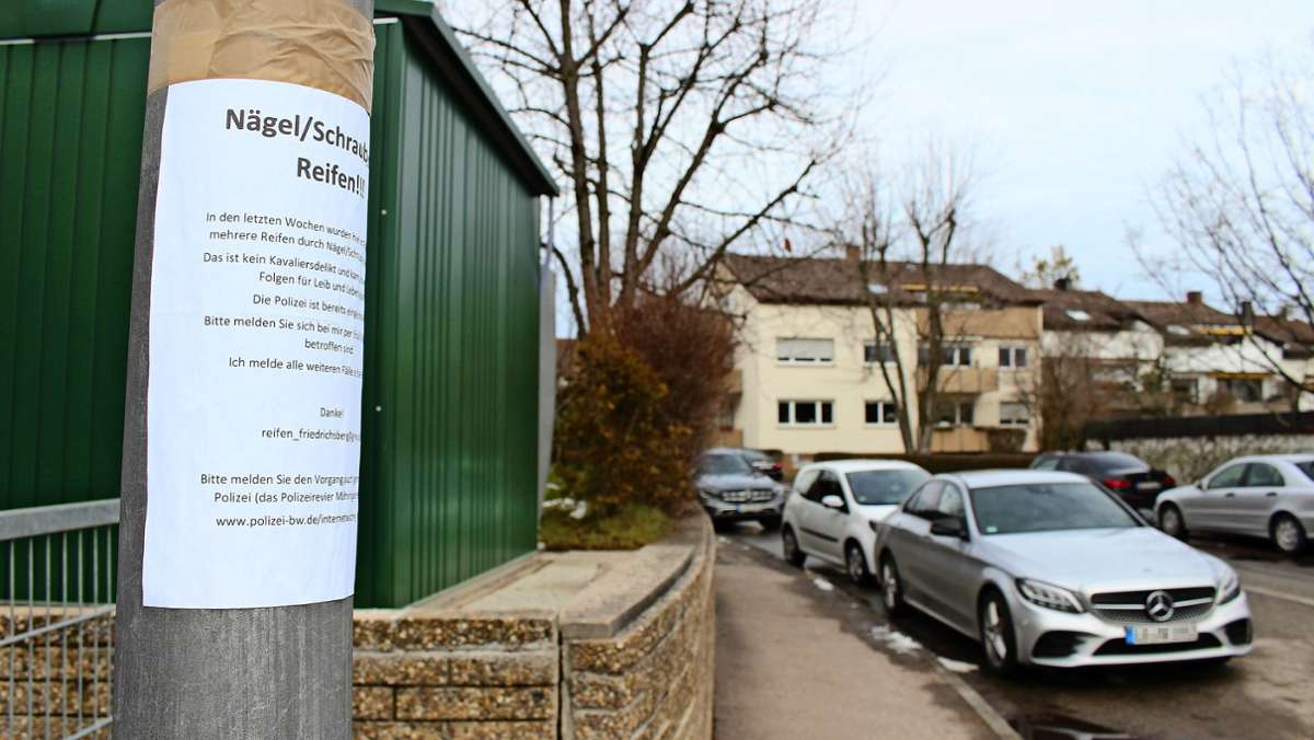 Beschädigungen in Stuttgart-Möhringen: Reifenstecher beunruhigen eine Nachbarschaft