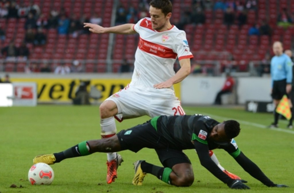 Auch Christian Gentner kann nicht verhindern, dass der VfB Stuttgart immer weiter in die Krise abrutscht. Foto: dpa