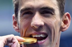 Michael Phelps schwimmt gegen Weißen Hai