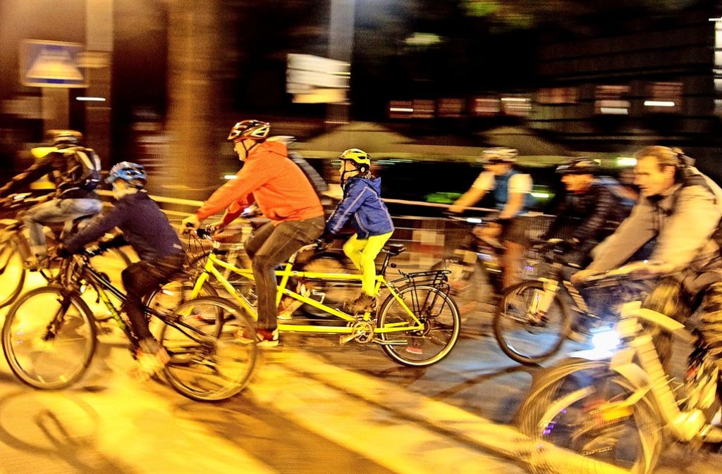 Die Fahrradkette ist der leuchtende Schlusspunkt des  Fahrradjahres. Foto: factum/Weise