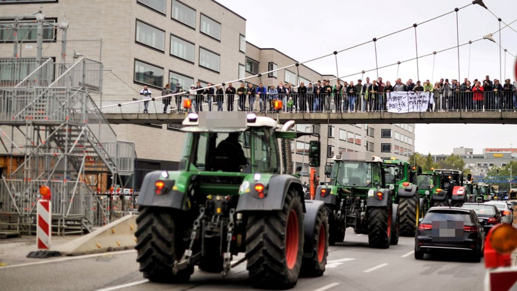 Bauernprotest in Stuttgart: Pendler müssen sich auf Verkehrschaos einstellen