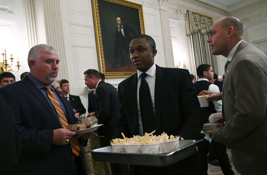 Es soll „sehr, sehr viele Pommes frites“ gegeben haben, sagte Donald Trump der Presse.