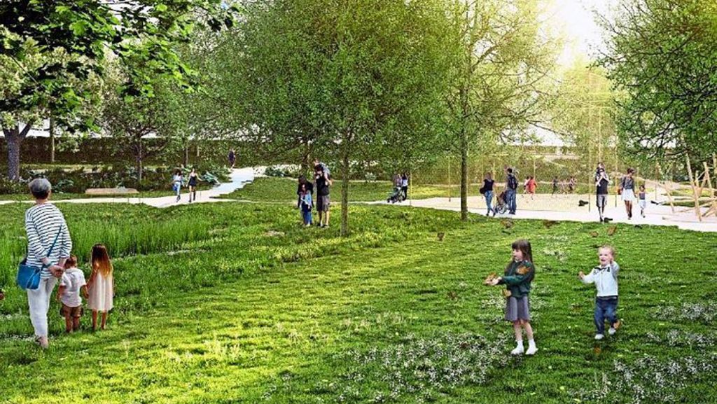 Neuer Park für Ludwigsburg: Stadt beginnt mit dem Bau des  Walckerparks