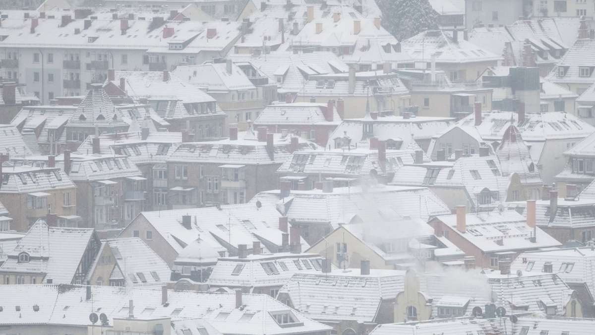 Wintereinbruch in Baden-Württemberg: Auch in Stuttgart liegt jetzt Schnee