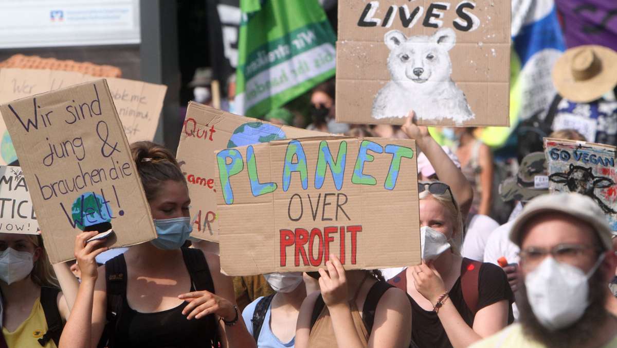 Kundgebung in Stuttgart: Drei Demozüge zum globalen Klimastreik