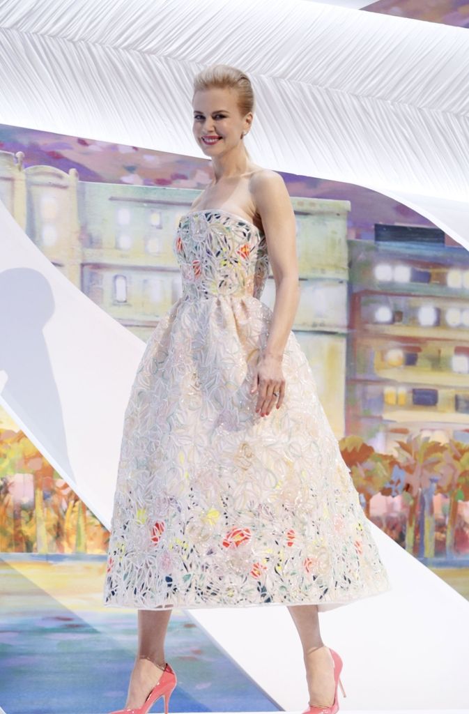 Nicole Kidman 2013 in einem mädchenhaften Traum von Dior bei den Filmfestspielen in Cannes.