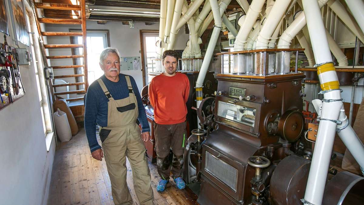 Altes Handwerk in historischem Gebäude: In der Esslinger Schwertmühle wird das Korn zu Mehl
