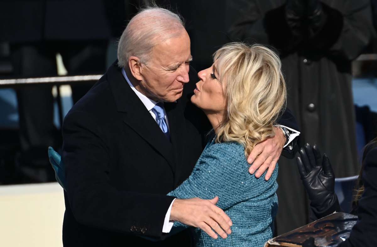 Ein Kuss für die neue First Lady