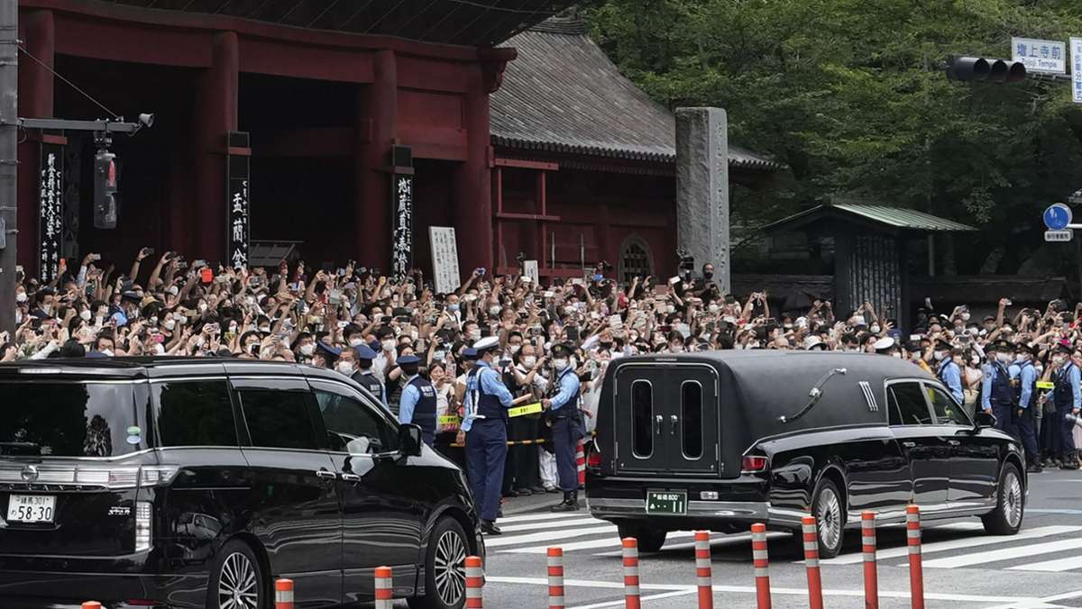 Shinzo Abe: Japan nimmt Abschied von getötetem Ex-Premier