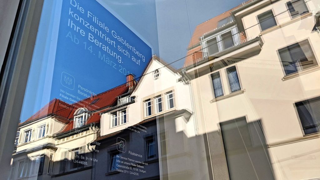 Gablenberger Hauptstraße in Stuttgart-Ost: BW-Bank reduziert persönlichen Service