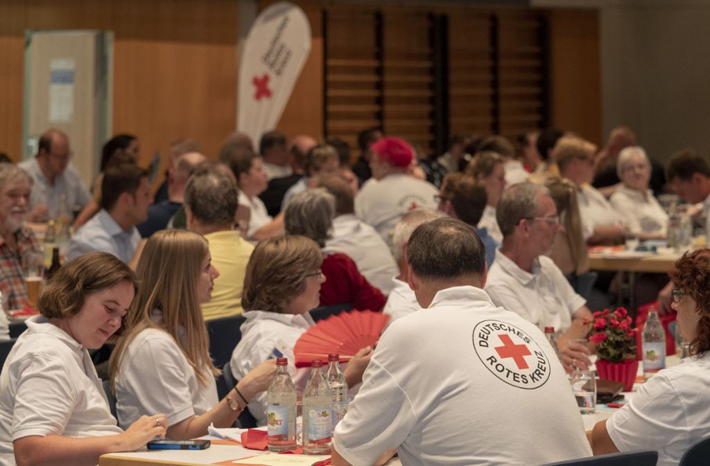 Die Mitglieder des Deutschen Roten Kreuzes im Kreis Ludwigsburg haben sich in der Stadthalle in Gerlingen zur Hauptversammlung getroffen.