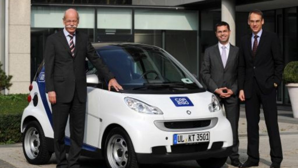 Mit Car2Go und MyTaxi: Daimler peilt 1 Milliarde Euro Umsatz an