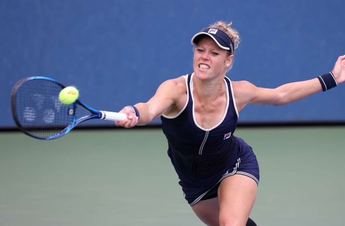 Laura Siegemund steht im Doppel-Finale der US Open. Foto: AFP/AL BELLO