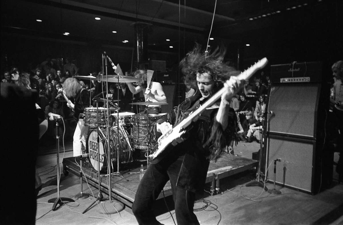 Deep Purple 1970 bei einem Konzert in Paris