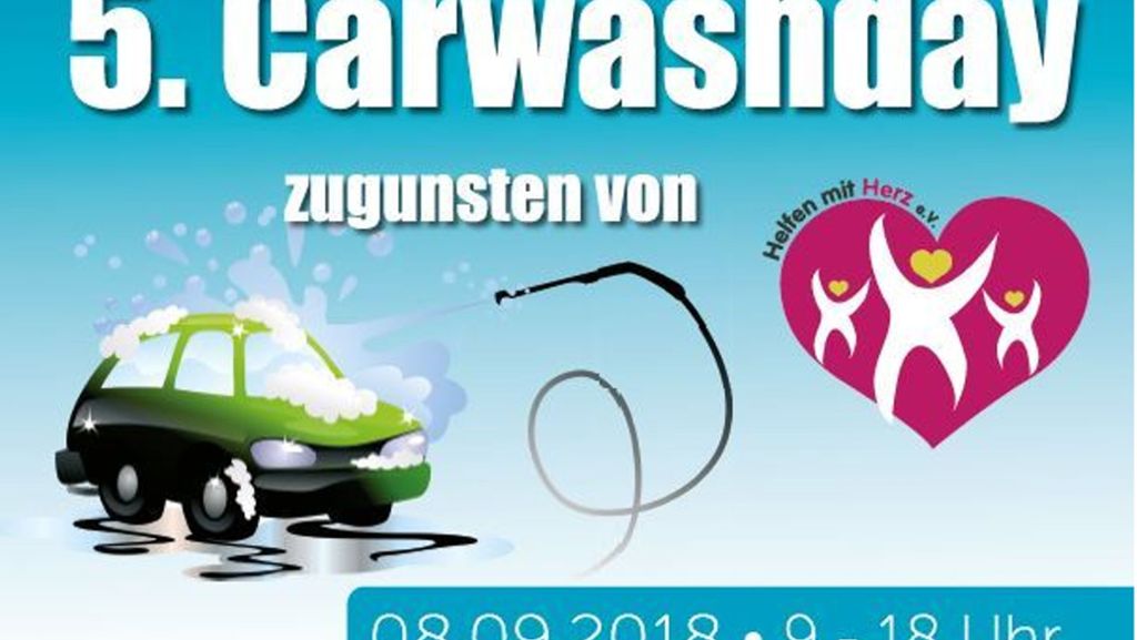Carwash-Day in Weissach: Autowaschen für den guten Zweck